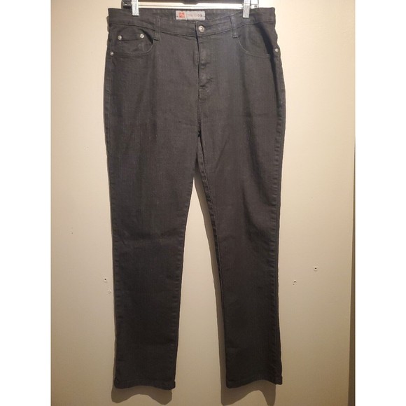 Cos womens Embroidered Black Wash Denim ‎ Jeans Size 14 - Picture 1 of 9
